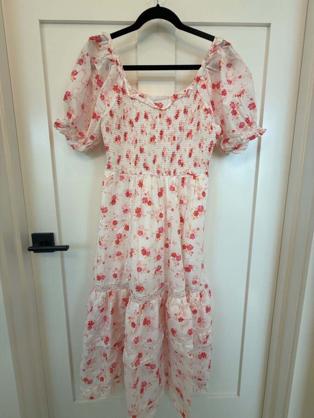 LoveShackFancy x Target Cosette Smocked Puff Sleeve Floral Midi Dress
